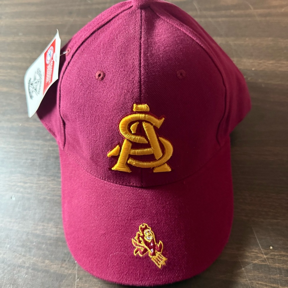 Arizona State Sun Devils Baseball Hat Old School Dry Goods Maroon New with Tags
